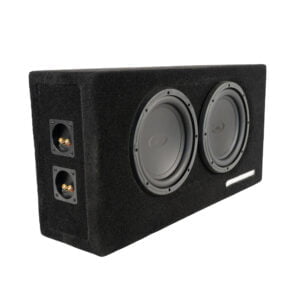 Audiomobile GTS 2110 10-inch Subwoofer Dual Ported Enclosure - Twin Terminal Cups